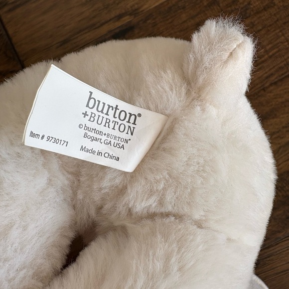 NEW Burton and Burton Teddy Bear Plush Stuffed Animal Toy Tan Brown Check Bow - Picture 3 of 3